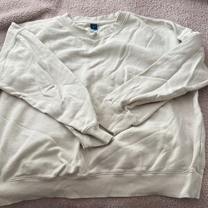 Old Navy Cream Crewneck Sweater